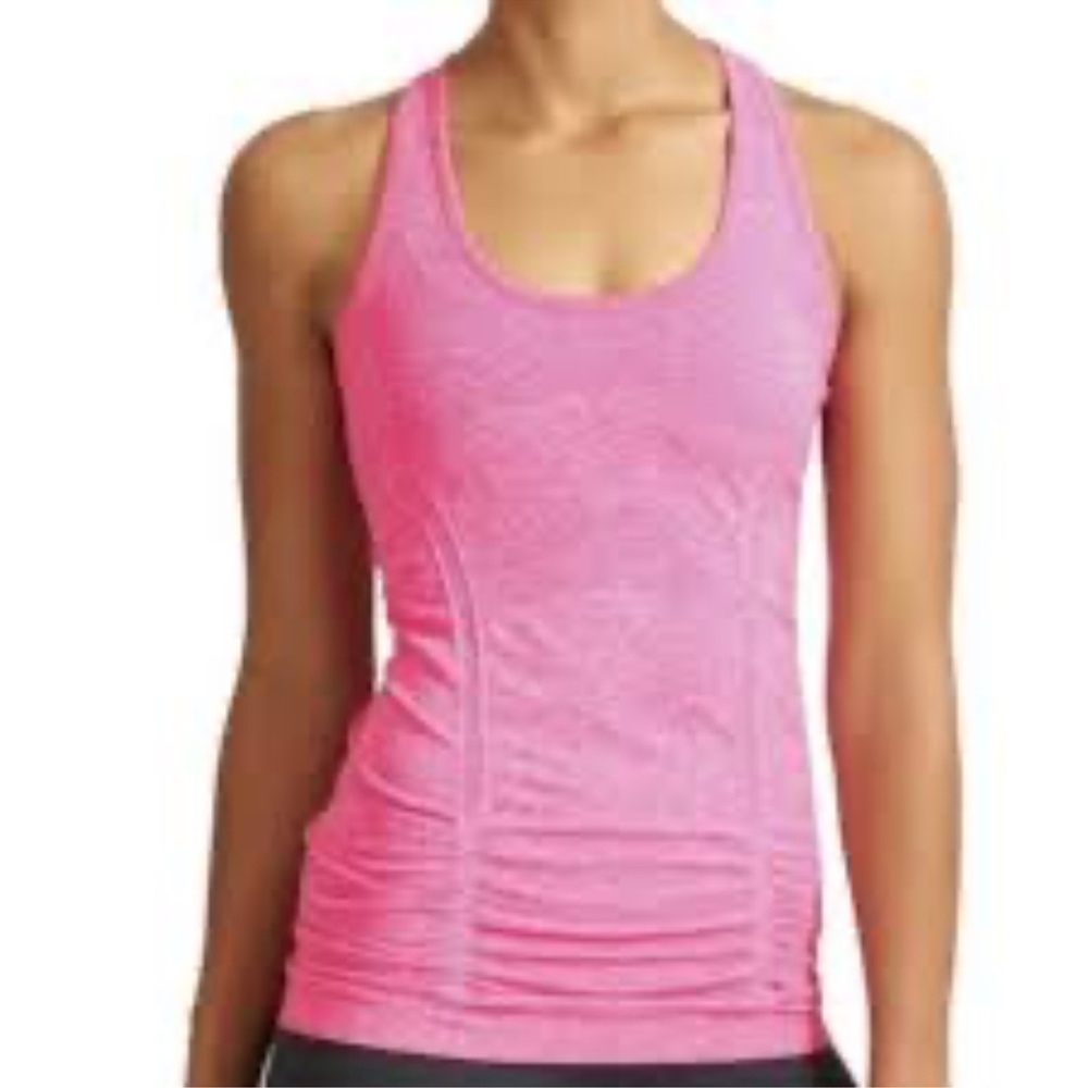 Athleta Fastest track magenta racer‎ back stretch tank top Sz XS